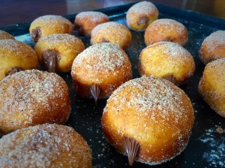 Nutella Filled Brioche Doughnuts