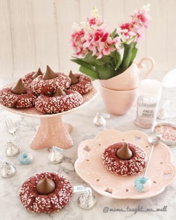 Red Velvet Thumbprint Kisses