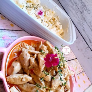 Lemon Butter Chicken Strips N Potato Salad