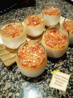 Pecan Praline Panna Cotta