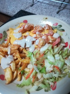 Cheesy Chicken & Prawn