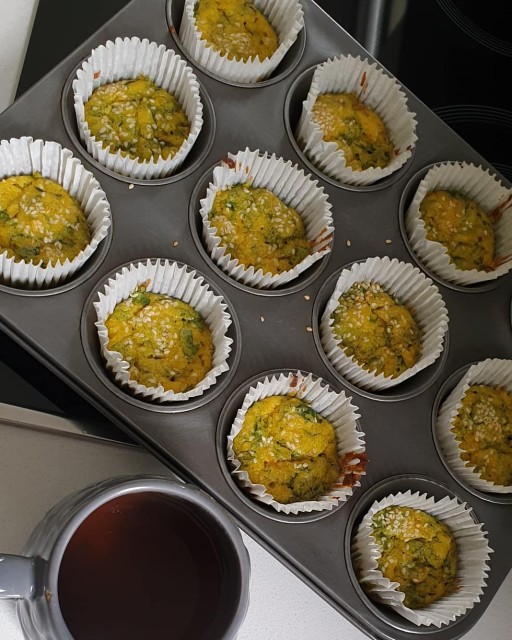 Methi Bhaji Cupcakes