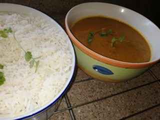 Dhal Gosht And Rice