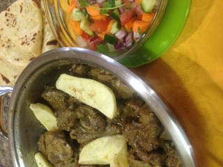 Salt And Pepper Mutton With Crispy Potatoe Wedges