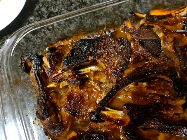 Sweet And Spicy Sticky Chops