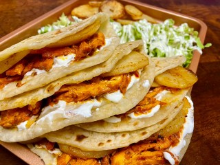 Saucy Chicken Paratha Fold Over