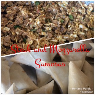 Mozzarella Steak Samoosas