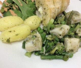 Light And Healthy Fish/veg