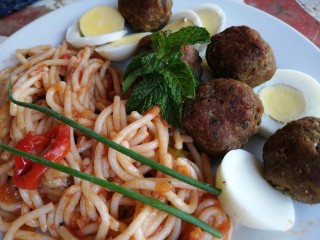 Spagetti & Grilled Kabaab