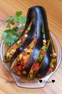 Stuffed Tangy Brinjol