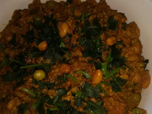 Mince With Baked Beans