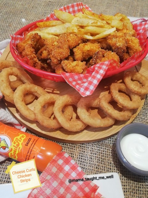 Cheese Curls Fried Chicken Strips