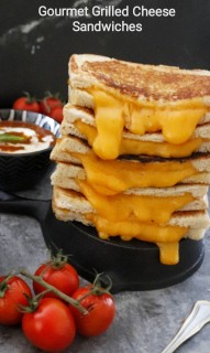 Loaded Toasted Cheese Sandwiches
