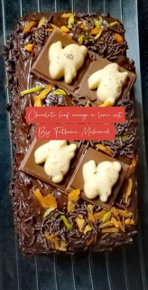 Chocolate Loaf (orange N Lime Zest Trimmings (chocolate Vermicelli)