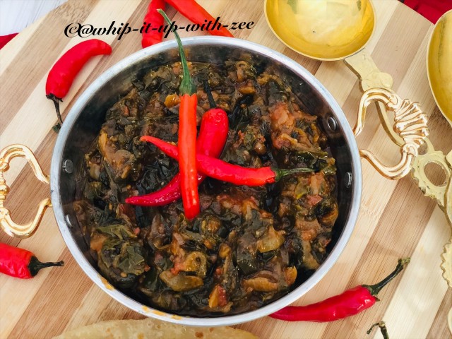 Spinach In A Tomato Based Curry