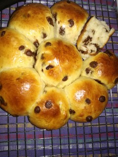 Fluffy Sweet Choc Chip Bread