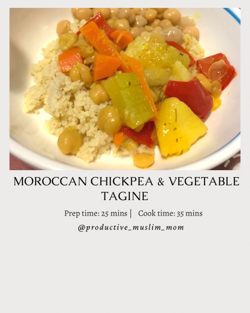 Moroccan Chickpea & Vegetable Tagine