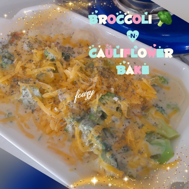 Broccoli 🥦 & Cauliflower Bake