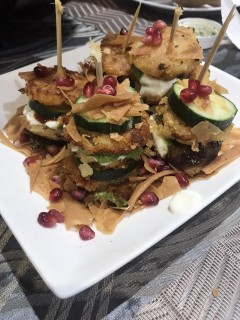 Aloo Tikki & Cucumber Chaat Stacks