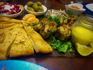 Mezze Platter With Kebabs / My Version