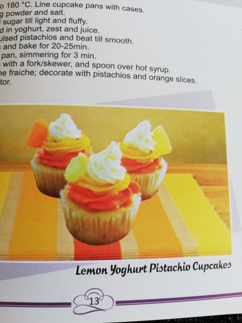 Lemon Yoghurt Pistachio Cupcakes