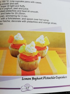 Lemon Yoghurt Pistachio Cupcakes