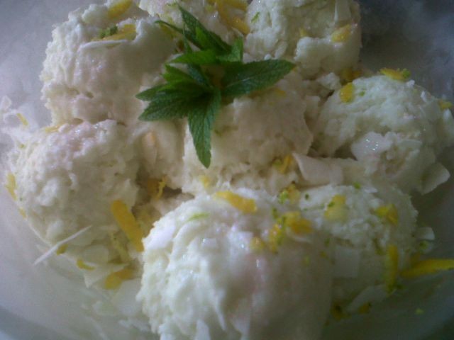 Refreshing Lime & Coconut Sorbet