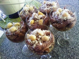 Caramel And Macadamia Choc Mousse