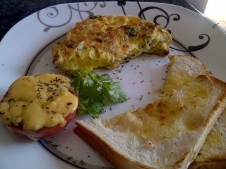 Cheese/onion Omelette