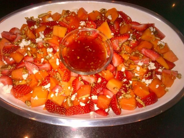 Papaya And Strawberry Salad