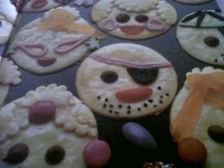 Childrens Funny Faces Party Biscuits