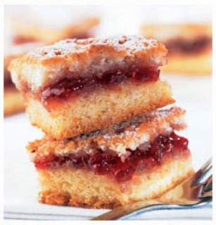 Coconut Jam Squares