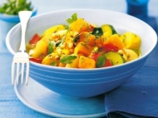 Moroccan Style Pumpkin And Lima Beans