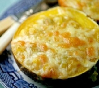 Gem Squash & Cheesy Spicy Creamed Sweetcorn Filling