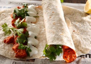 Buttered Chicken Wraps