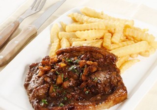 Butterflied Chops And Chips