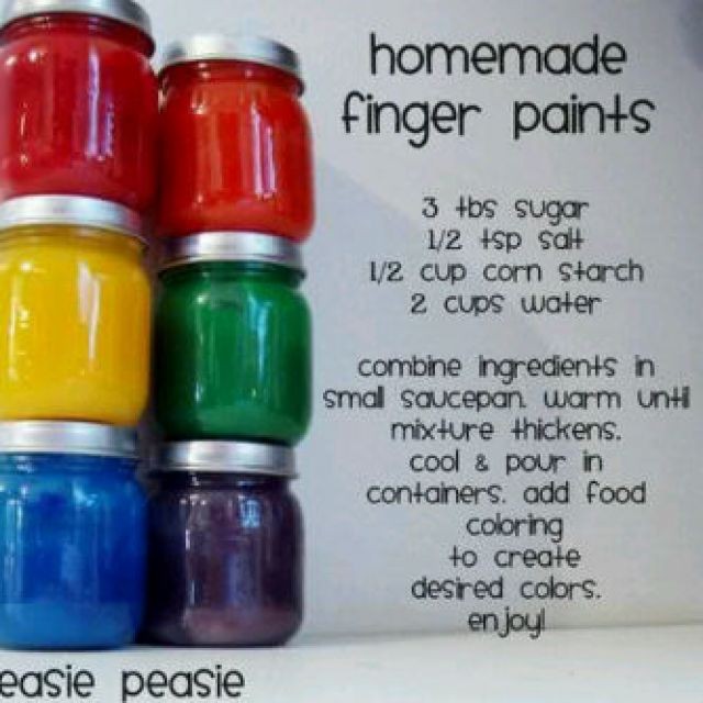 Home Made Finger Paints