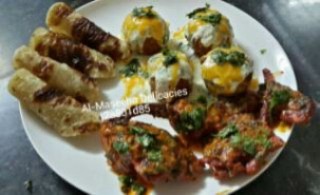 Grilled Butter Chicken And Golden Potato Balls