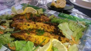 Fried  Garlic Fillet Of Hake Fish