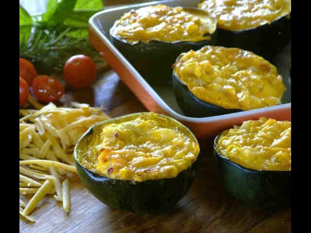 Cheesy Corn Stuffed Gemsquash