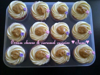 Cream Cheese And   Caramel Cuppies