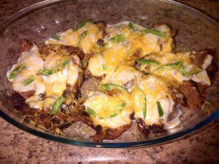 Garlic And Pepper Chops With Mushroom Sauce