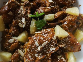Almond And Pine Roast Chicken