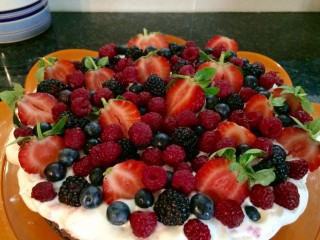 Berry Blast Baked Cheesecake