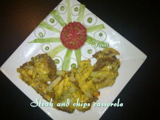 Steak And Chips Casserole