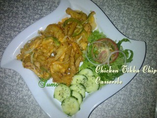Chicken Tikka Chip Casserole