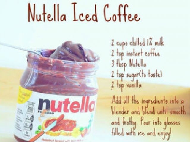 Nutella Iced Coffee