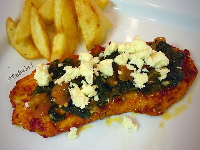 Spinach And Feta Toppped Fillets