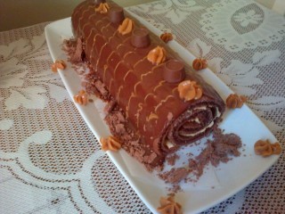 Choc Caramel Swissroll