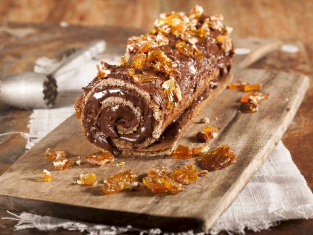 Coffee And Nut Roulade